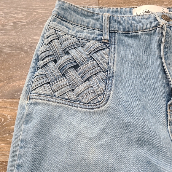 Sam Edelman Marlow Women's Braided High Rise Flare Jeans Size 30 (10) - Picture 2 of 8